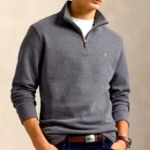 Ralph Lauren Polo Estate Rib Quarter Zip Pullover  Ivy collegiate top Preppy Top